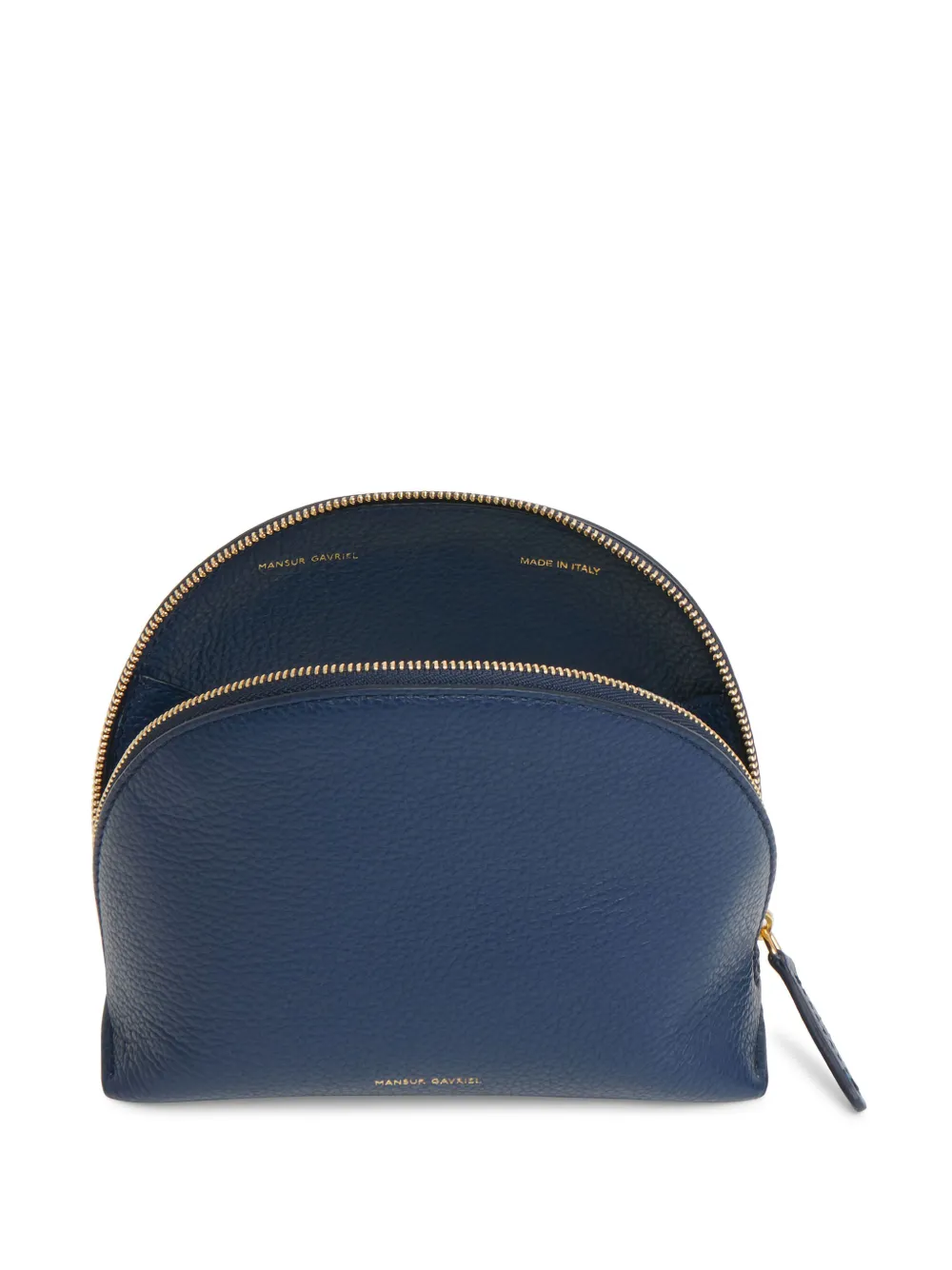Mansur Gavriel Bellezza kleine make-up tas Blauw