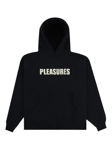 Pleasures logo-print hoodie