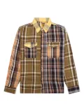 Human Made patchwork heart-embroidered shirt - Yellow