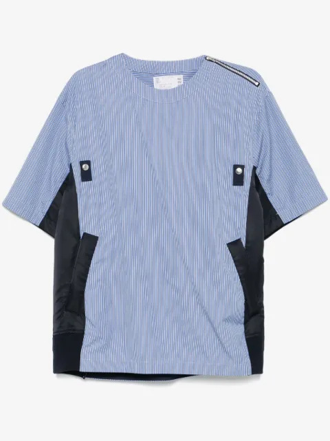 sacai halo-stripe shirt