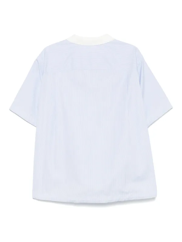 Sacai ストライプ ポロシャツ | ブルー | FARFETCH JP