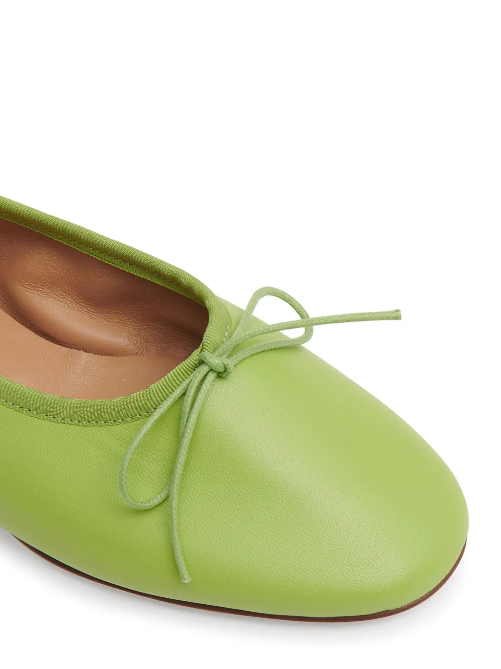 Shop Mansur Gavriel Dream Ballerina Shoes In Green