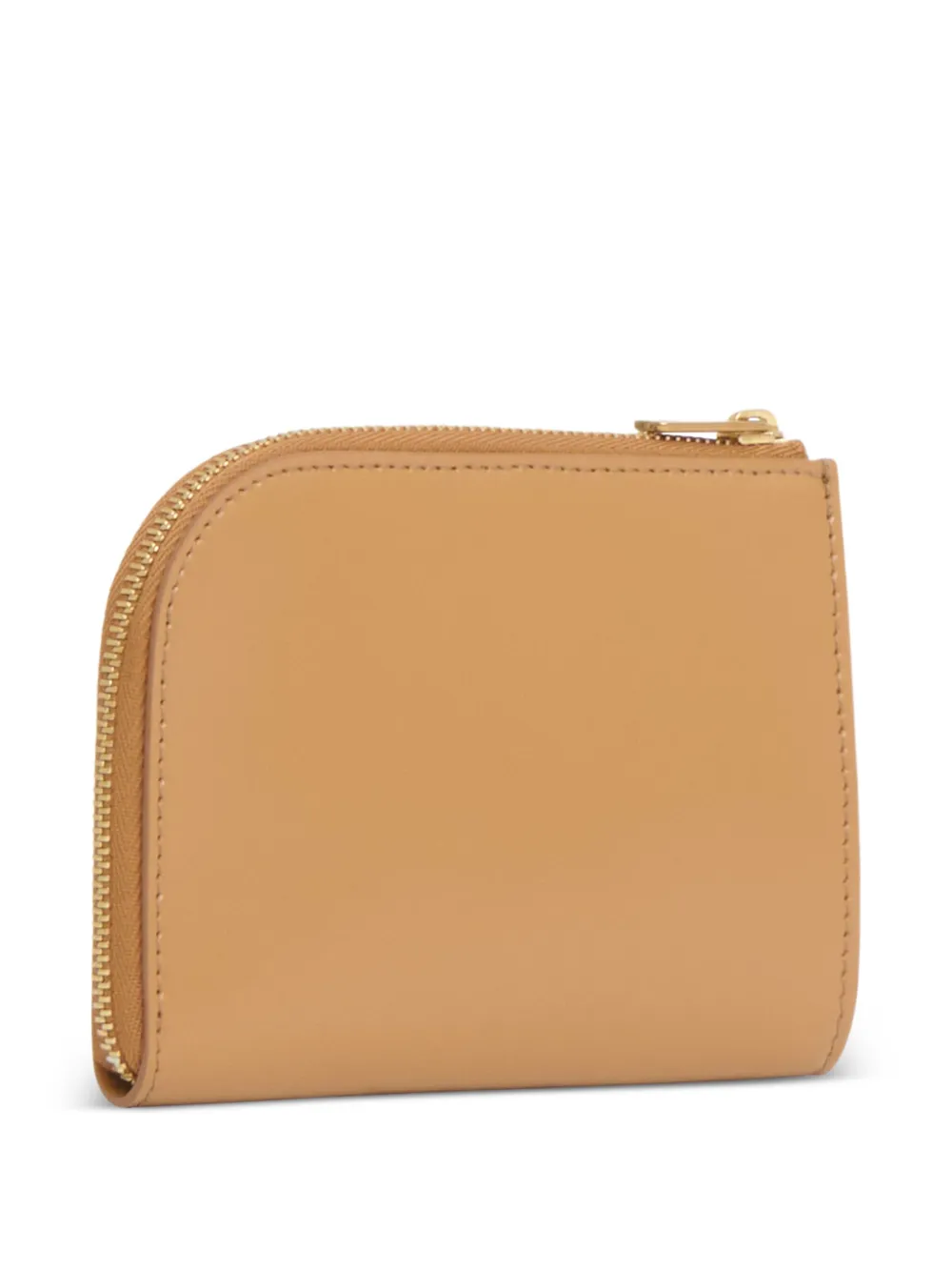 Mansur Gavriel Compacte portemonnee met logo en rits - Bruin