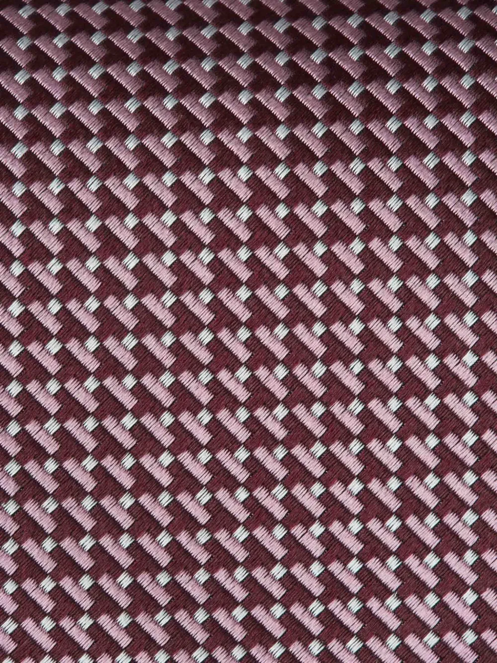 Zegna geometric-pattern tie - Rood