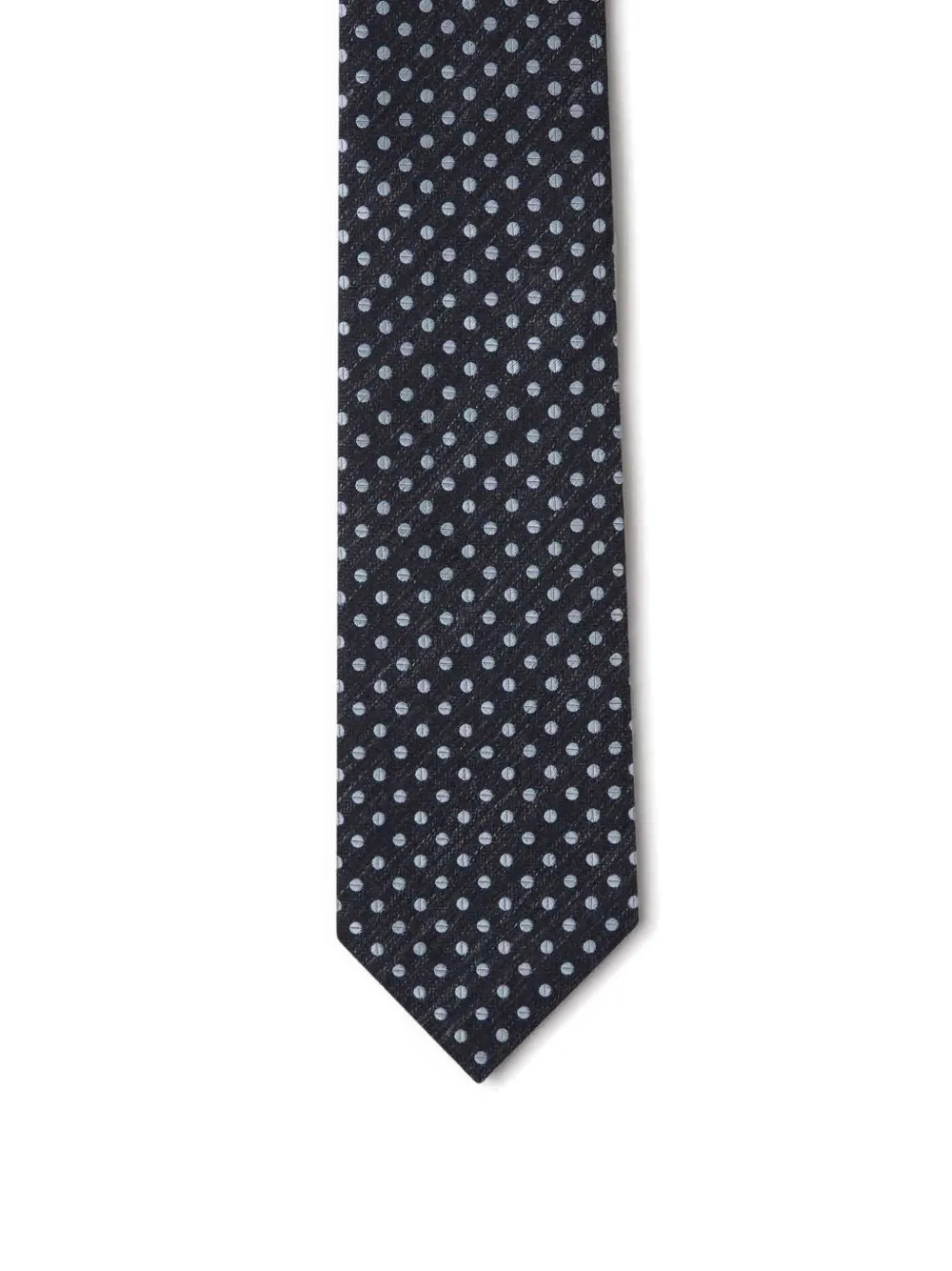 Zegna geometric-print tie - Bleu