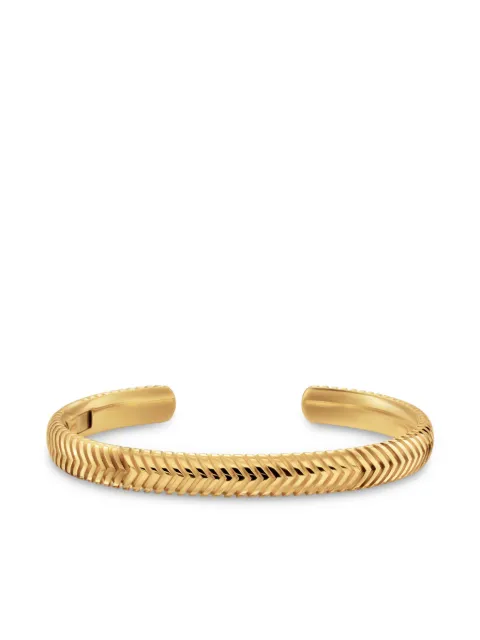 David Yurman pulsera Chevron en oro amarillo de 18kt de 6mm