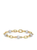 David Yurman 18kt yellow gold DY Madison beaded diamond bracelet (6mm)
