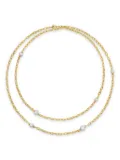 David Yurman 18kt yellow gold DY Madison beaded diamond necklace (3mm)