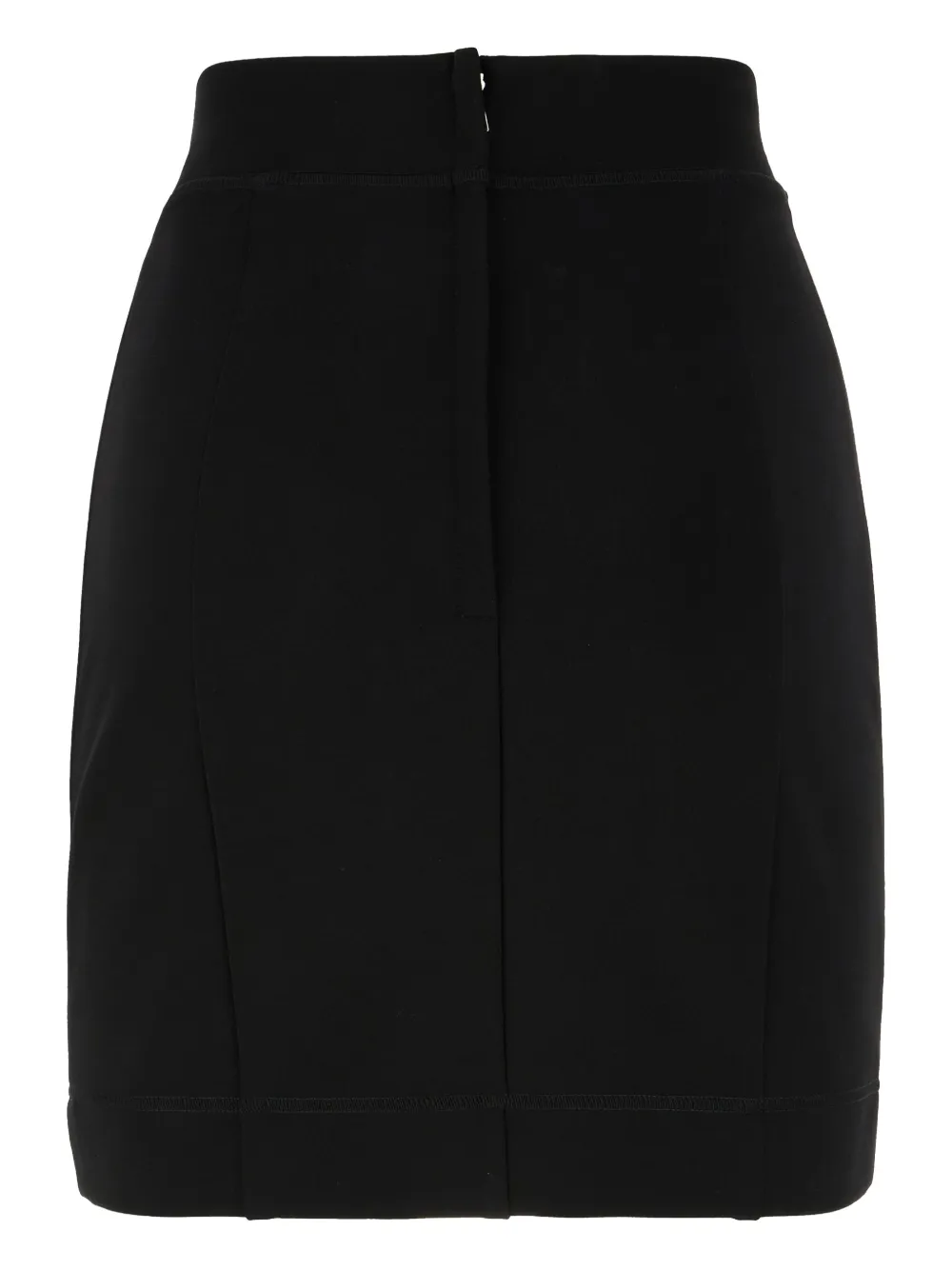 Dolce & Gabbana logo-plaque pencil skirt - Zwart