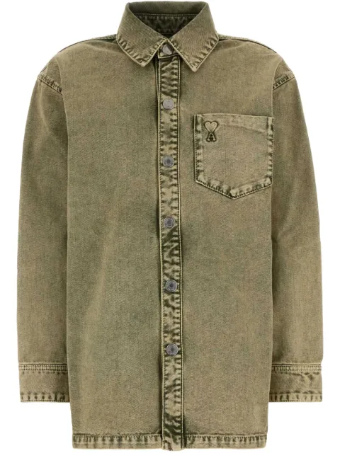 AMI Paris Ami de Coeur denim shirt