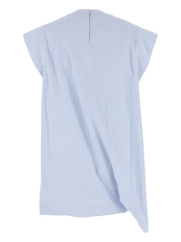 sacai ストライプ半袖ブラウス sacai ストライプブラウス