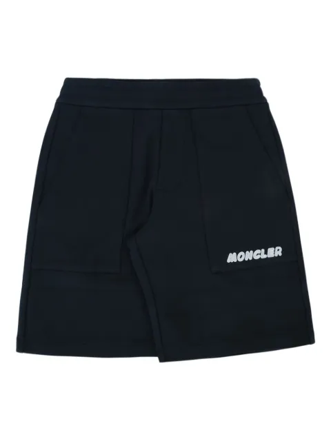 Moncler Enfant logo-patch shorts