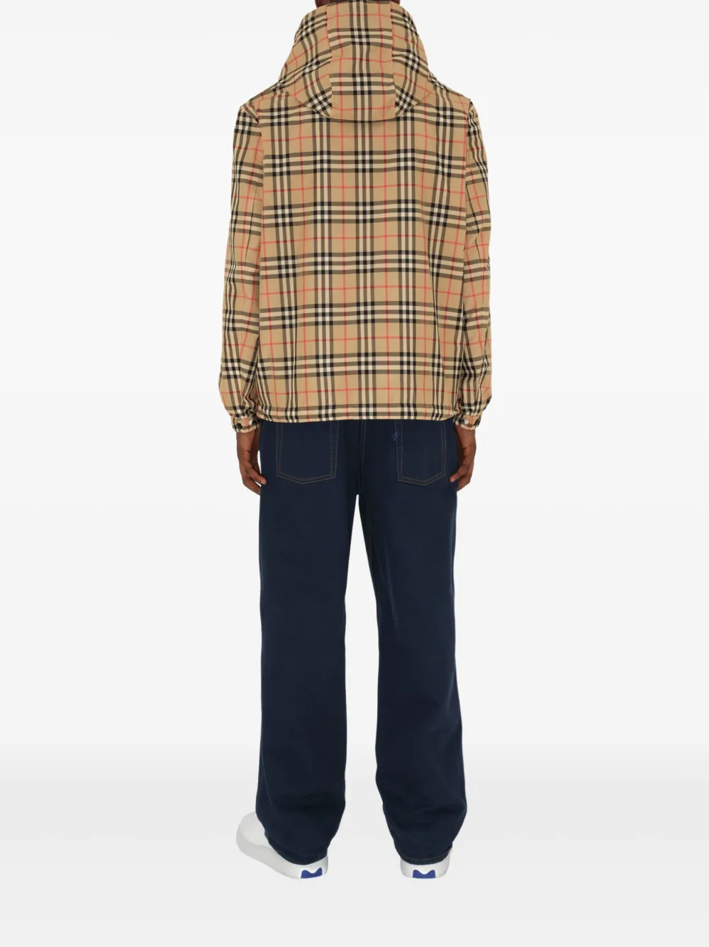 Burberry Geruit jack Bruin