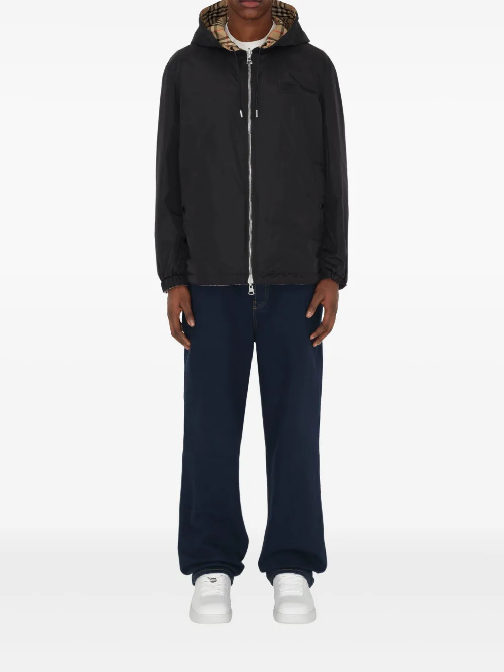 Burberry Geruit jack Bruin