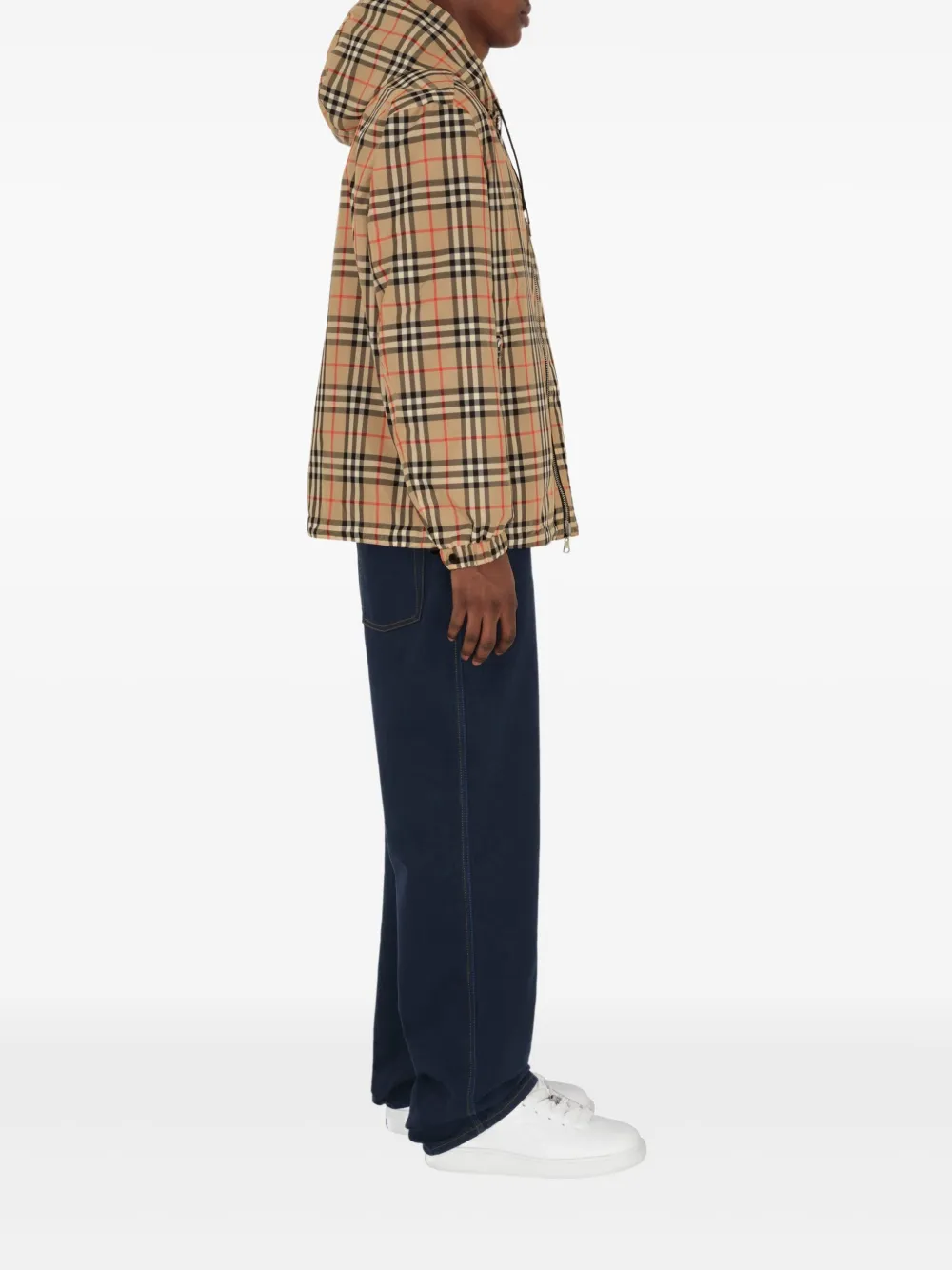 Burberry Geruit jack Bruin