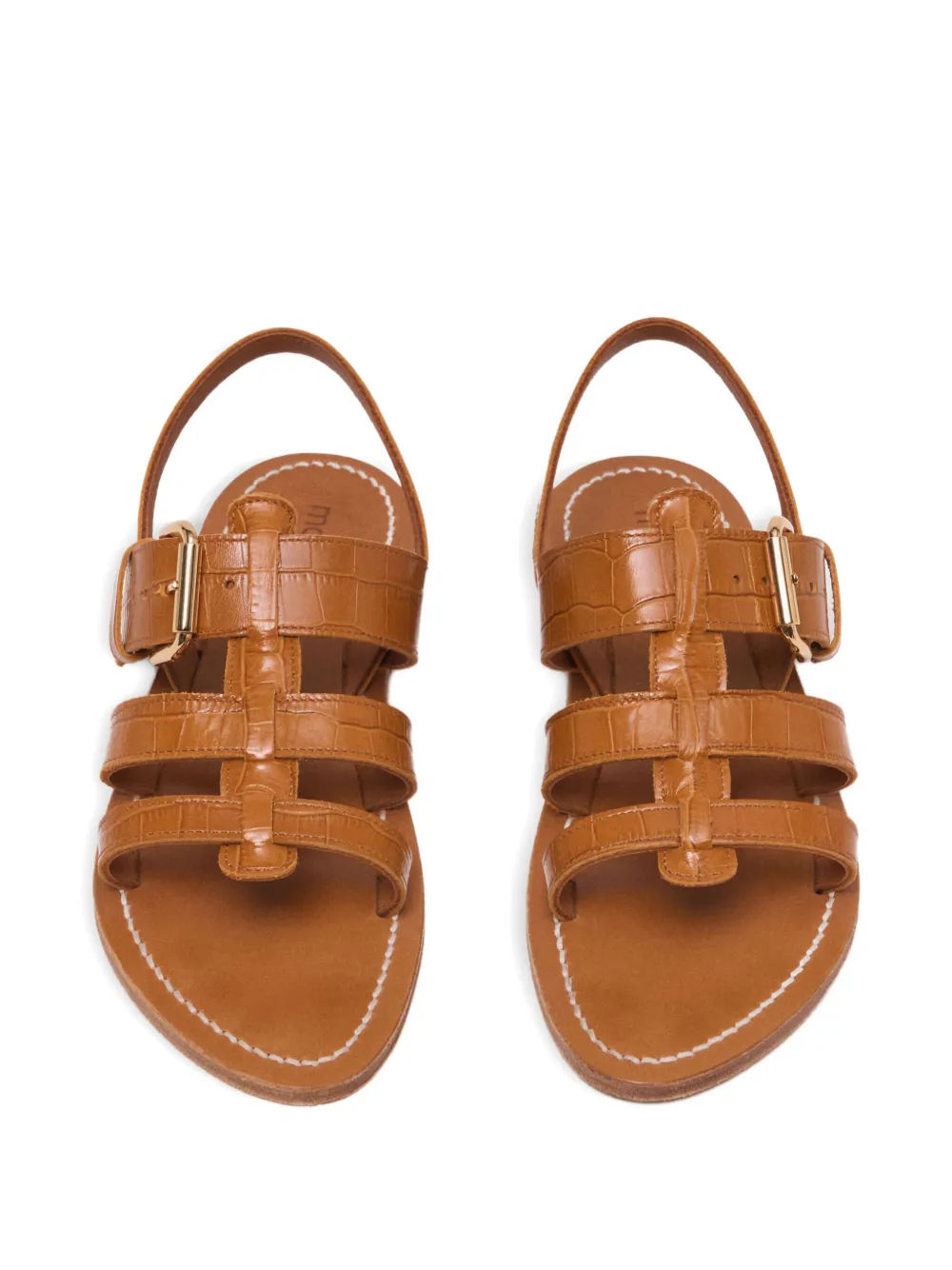 Maje buckle-strap sandals Brown