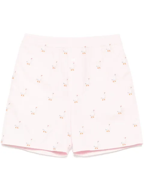 Moschino embroidered shorts