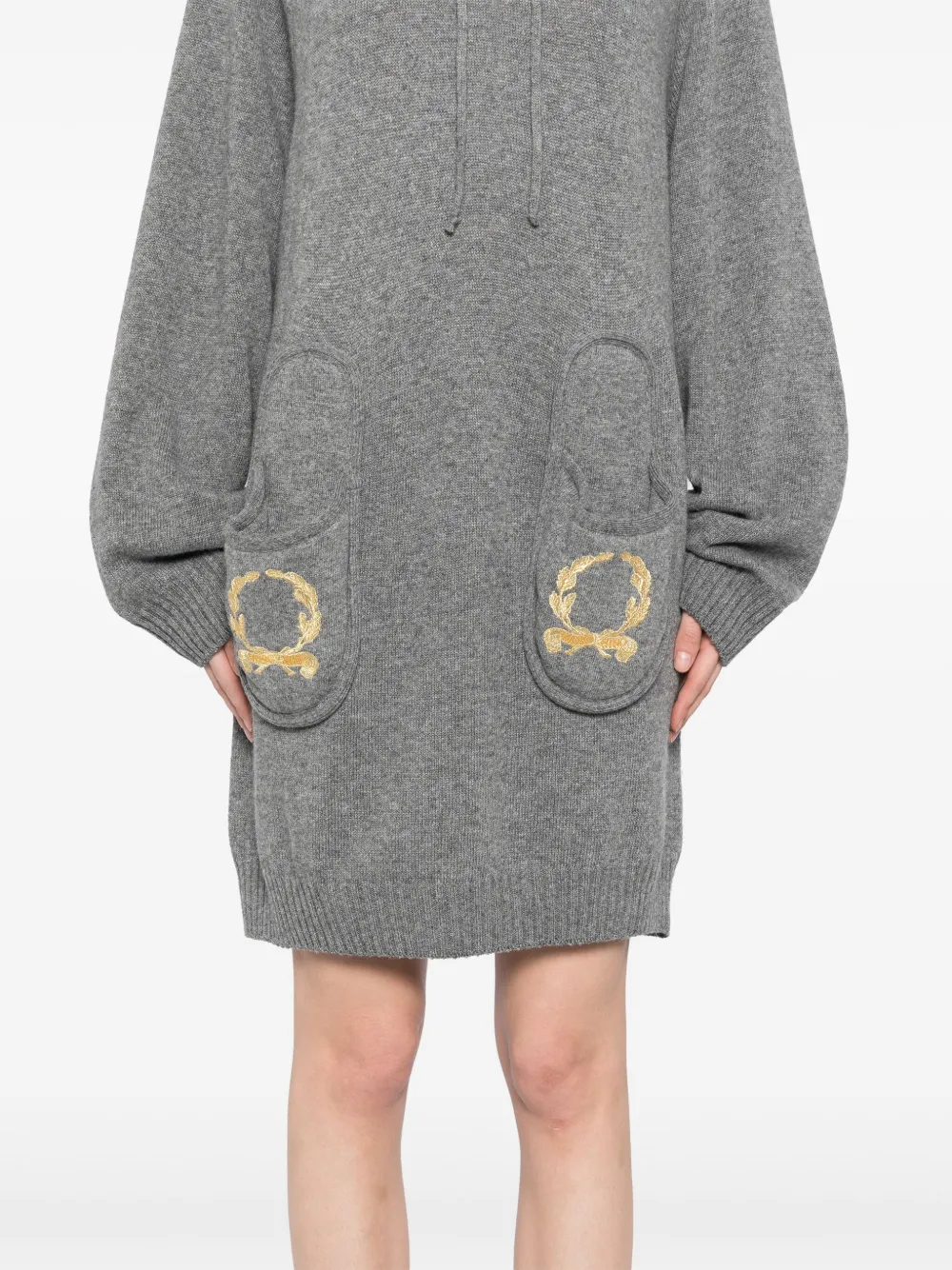 Moschino Jurk met capuchon Grijs