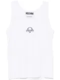 Moschino relaxed fit crew neck vest - White