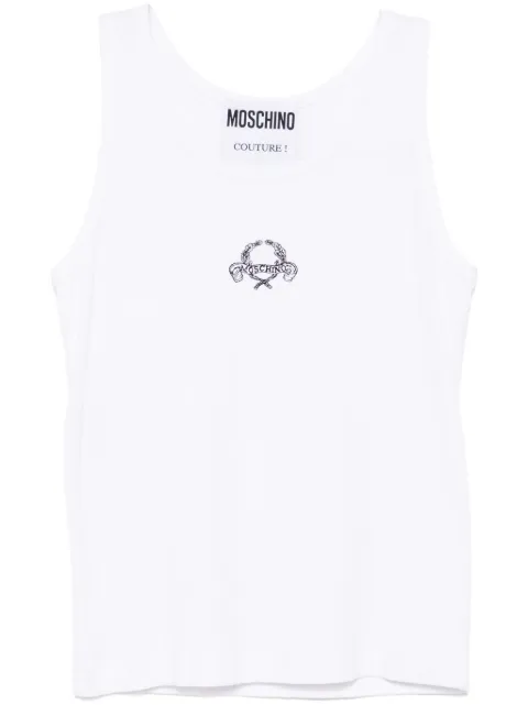 Moschino relaxed fit crew neck vest
