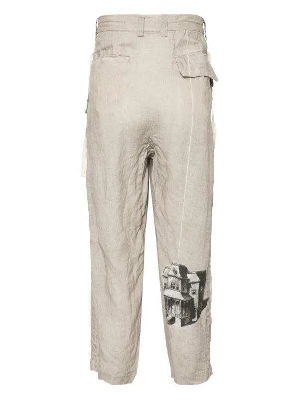 Undercover リネン パンツ | ニュートラル | FARFETCH JP