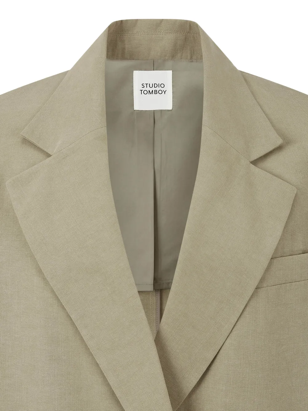 STUDIO TOMBOY Blazer met enkele rij knopen Beige