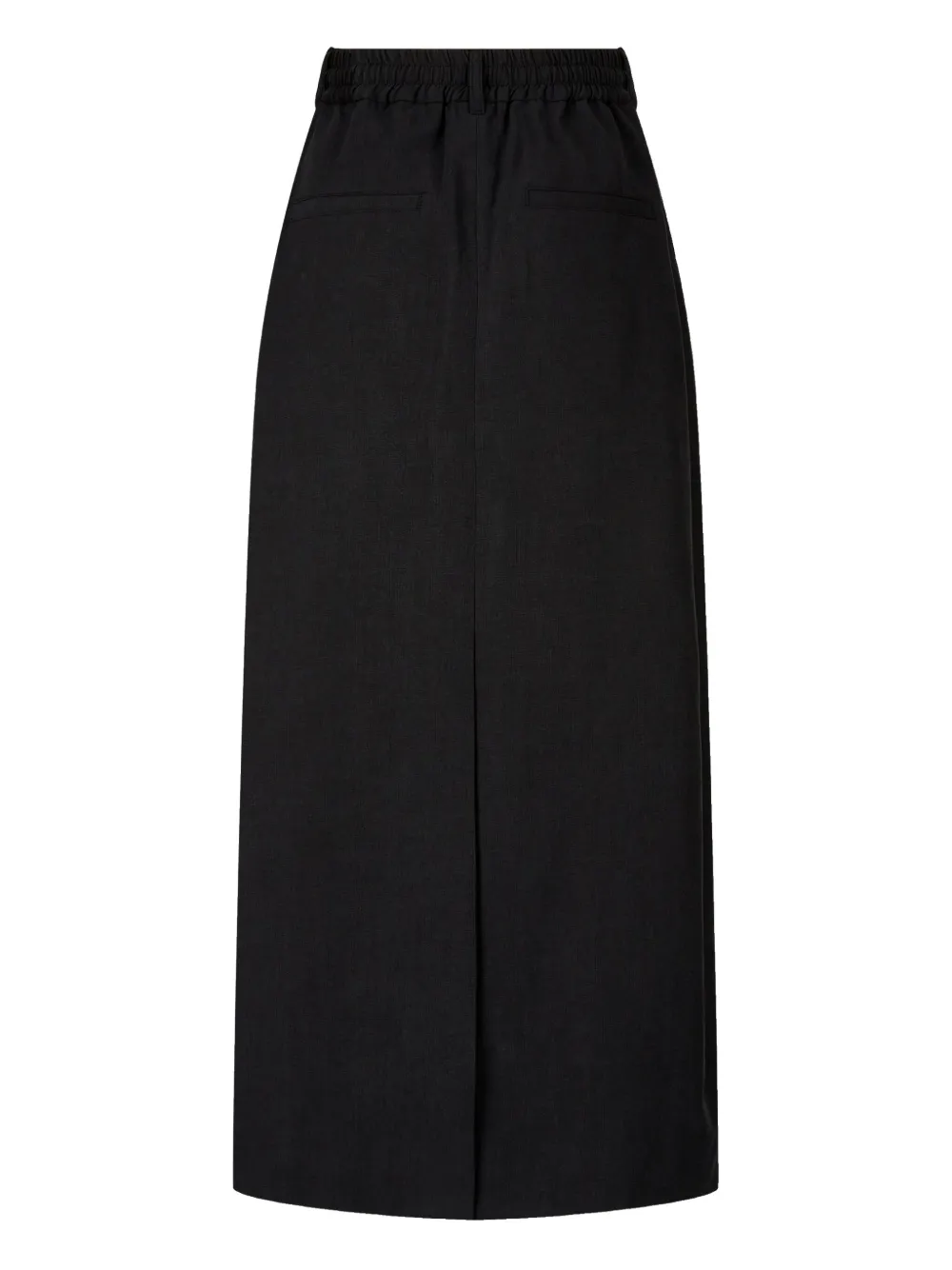 STUDIO TOMBOY Maxi-rok met trekkoordtaille - Zwart