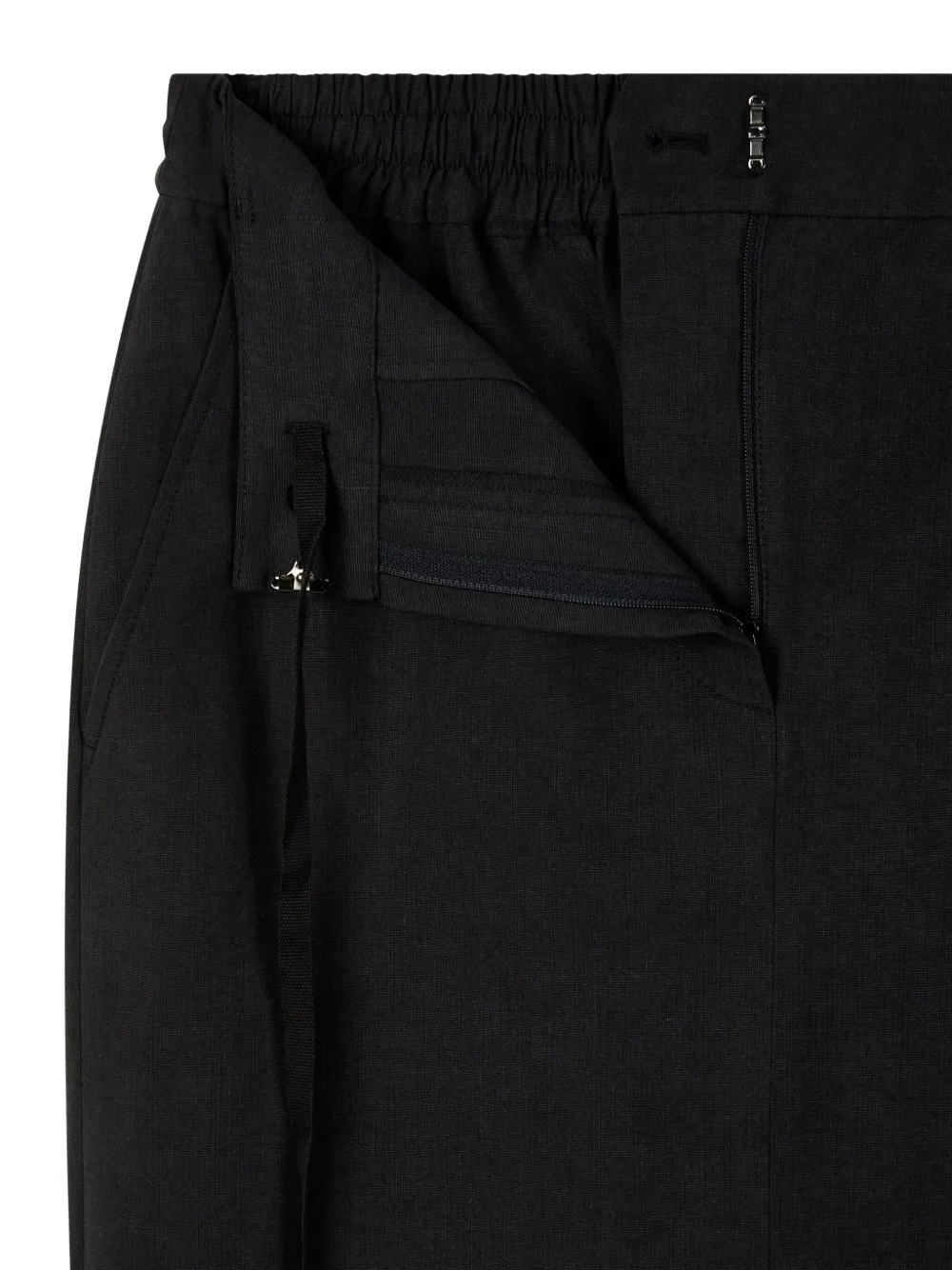 Studio Tomboy Drawstring-waist Maxi Skirt In Schwarz