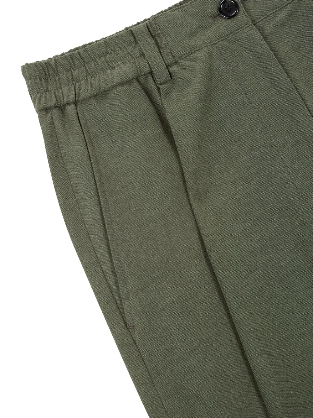 STUDIO TOMBOY Broek met wijde pijpen en dart-detail Groen
