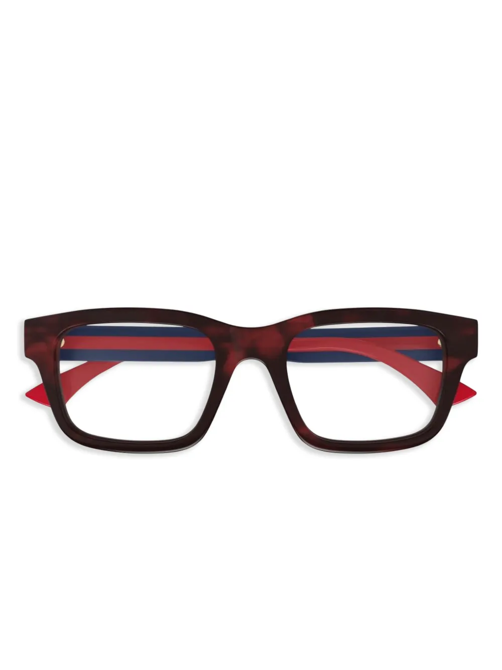 Gucci Eyewear square-frame glasses - Marron