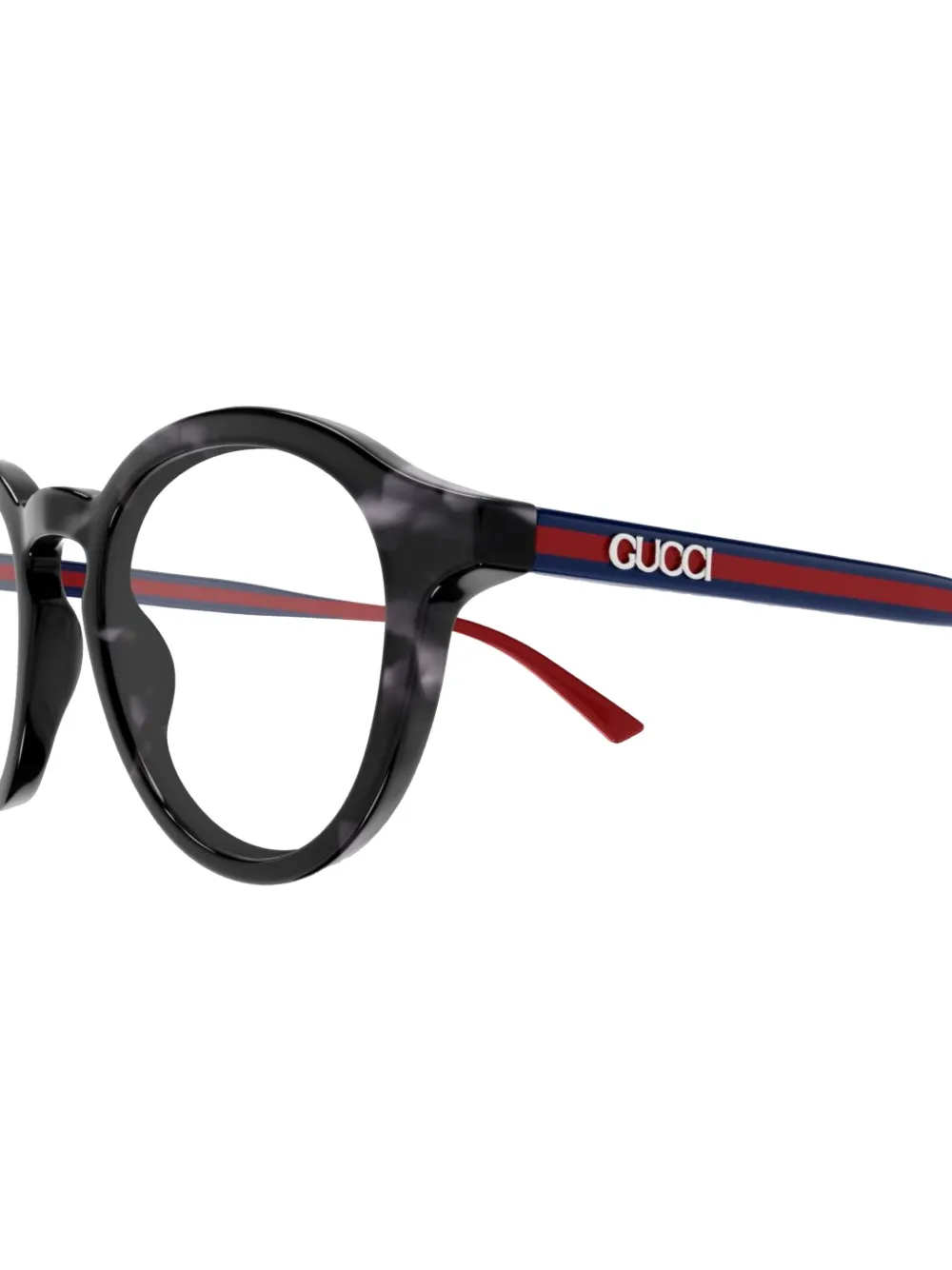 Gucci Eyewear Bril met rond montuur Grijs