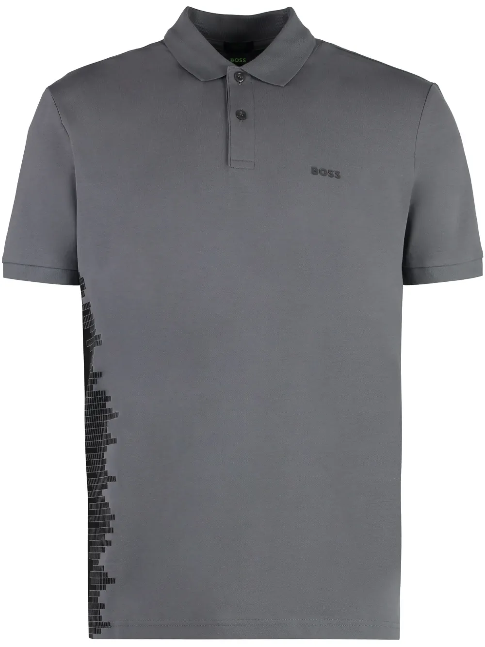 BOSS playera tipo polo con aplique | gris | Image 1