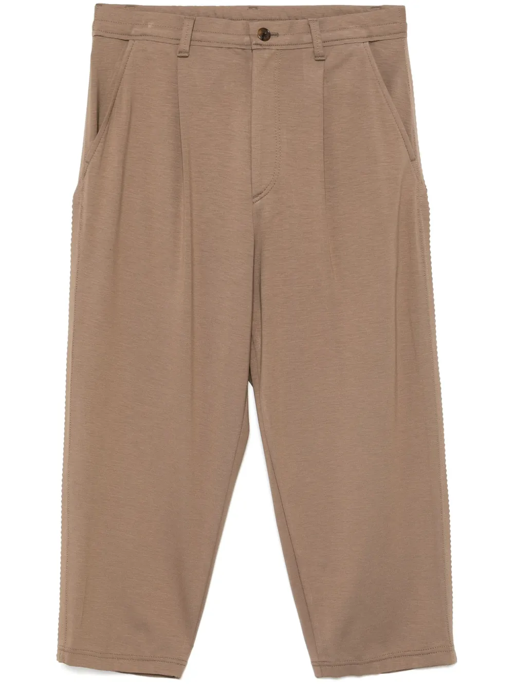 stretch tapered trousers