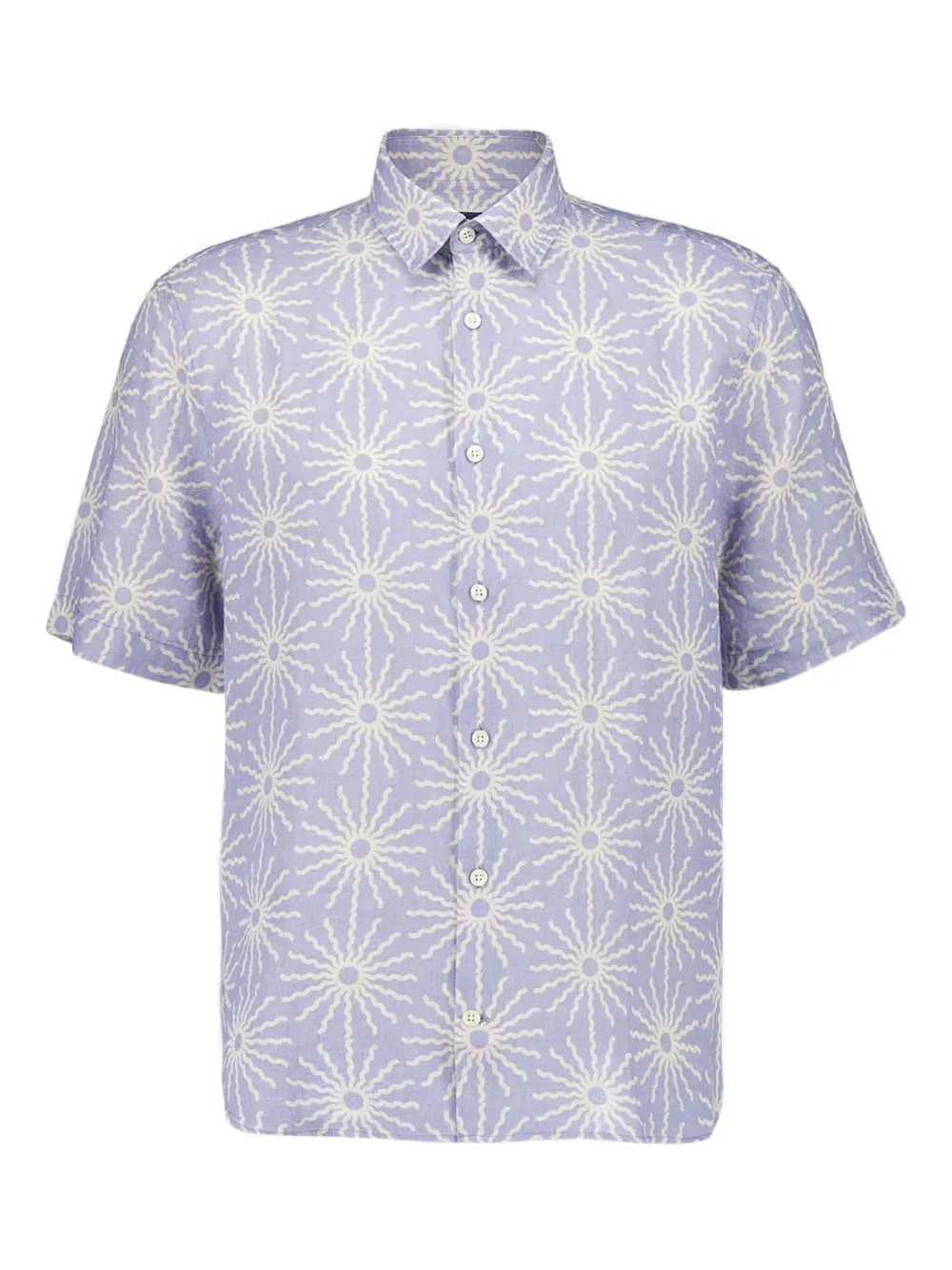 Frescobol Carioca Camicia Castro in lino - Blu