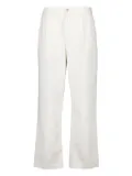 Frescobol Carioca pleated cotton trousers - White