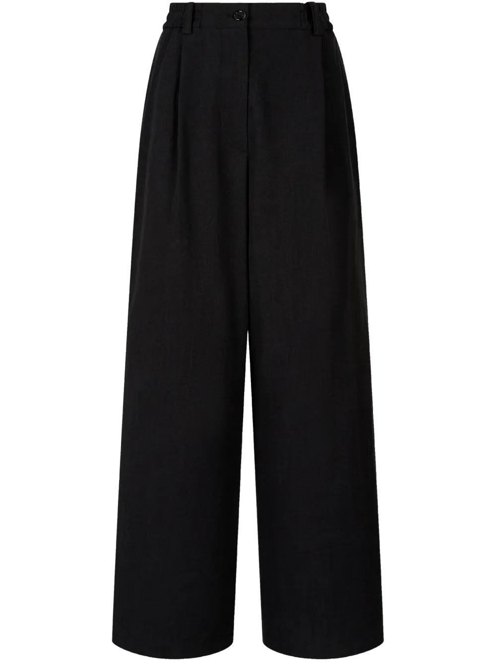 pleat-detail wide-leg trousers