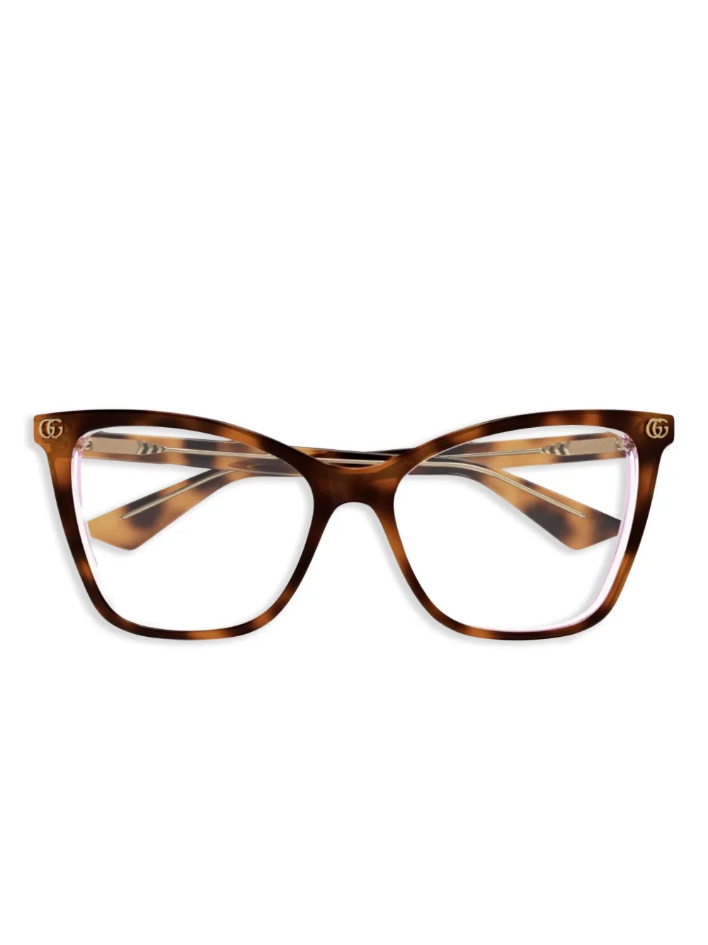 Gucci Eyewear Interlocking G glasses - Marrone