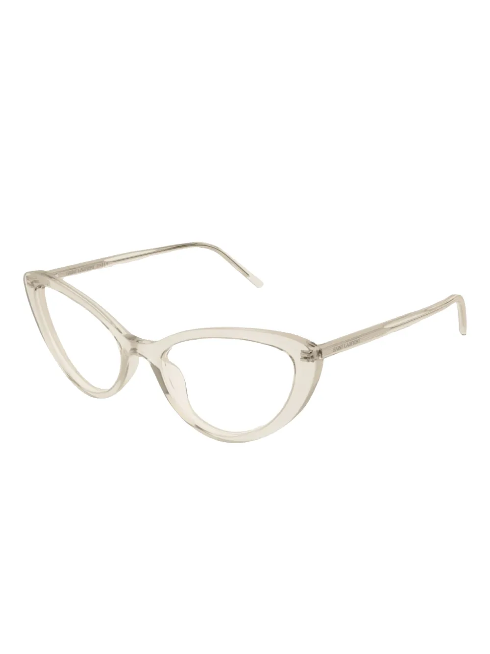 Saint Laurent Eyewear cat-eye frame glasses - Beige