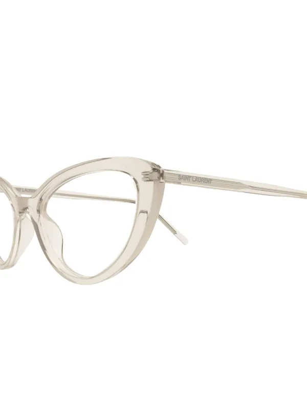 SAINT LAURENT キャットアイフレームメガネ Saint Laurent Eyewear キャットアイ眼鏡フレーム | ブラック