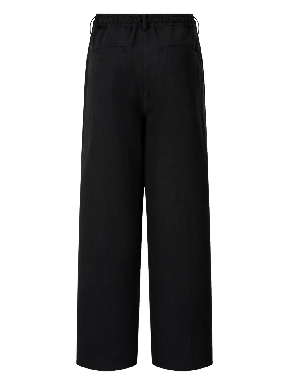 STUDIO TOMBOY Straight broek met geplooid detail - Zwart