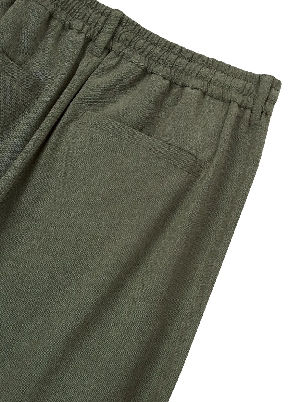 STUDIO TOMBOY Broek met gesmockt detail Groen