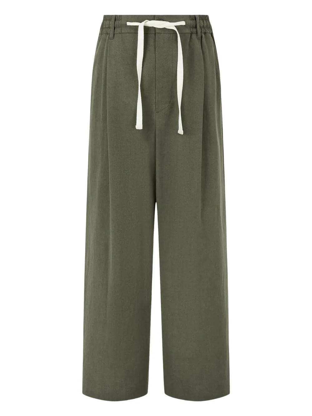 STUDIO TOMBOY pintuck-detail trousers | Green | Image 1