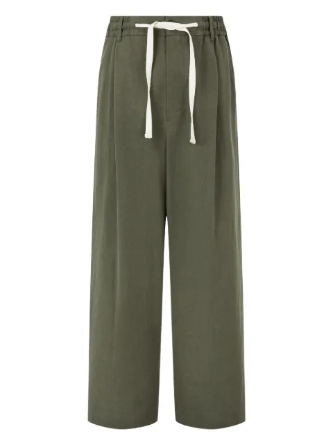 STUDIO TOMBOY pantalones con detalles de pliegues pintuck