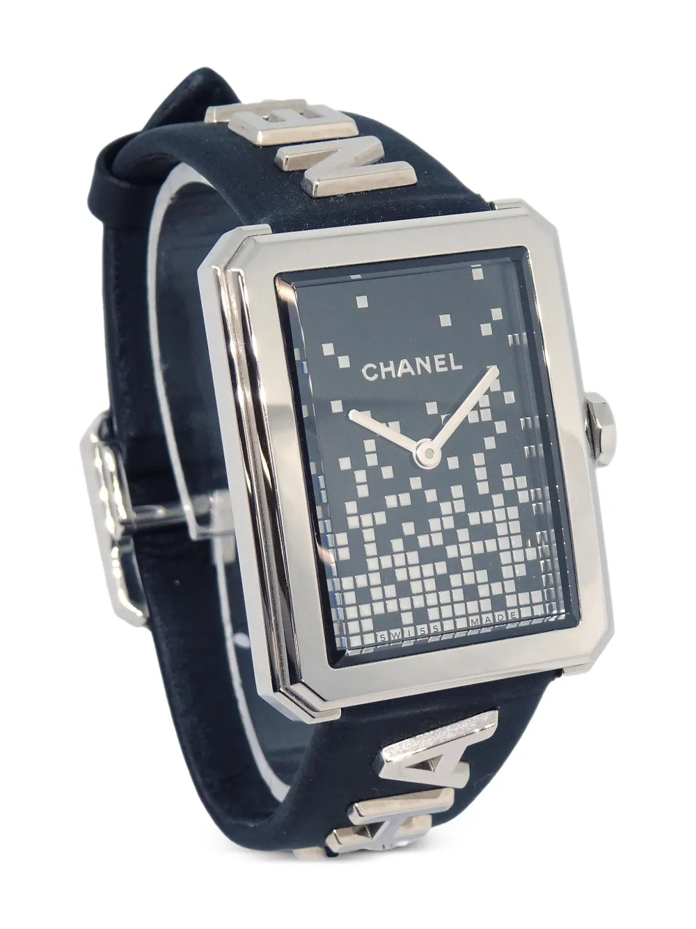 Pre-owned Chanel 2022  Boyfriend Wanted De  35mm In Silver