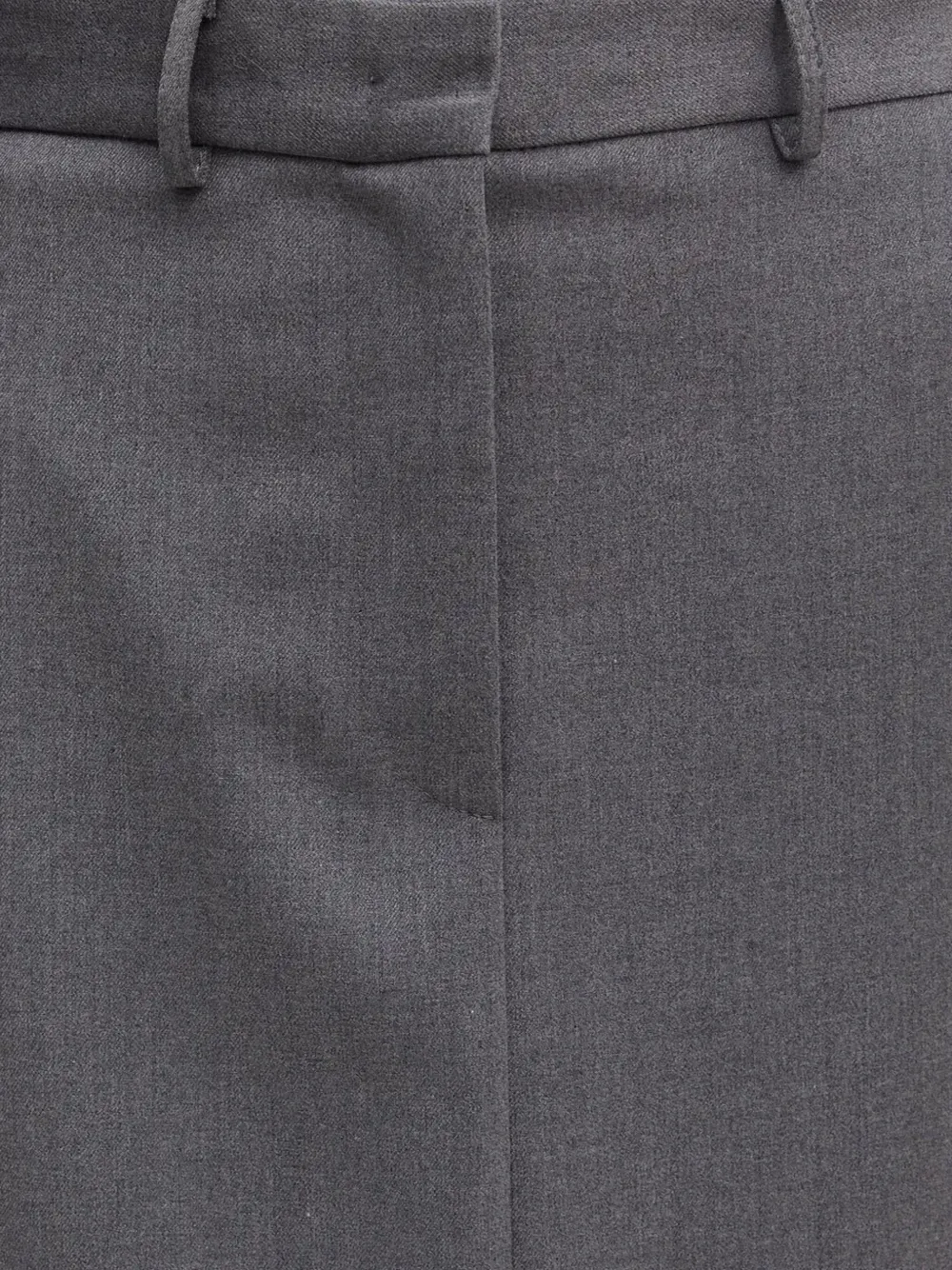 Simona Corsellini Front-slit Midi Skirt In Gray