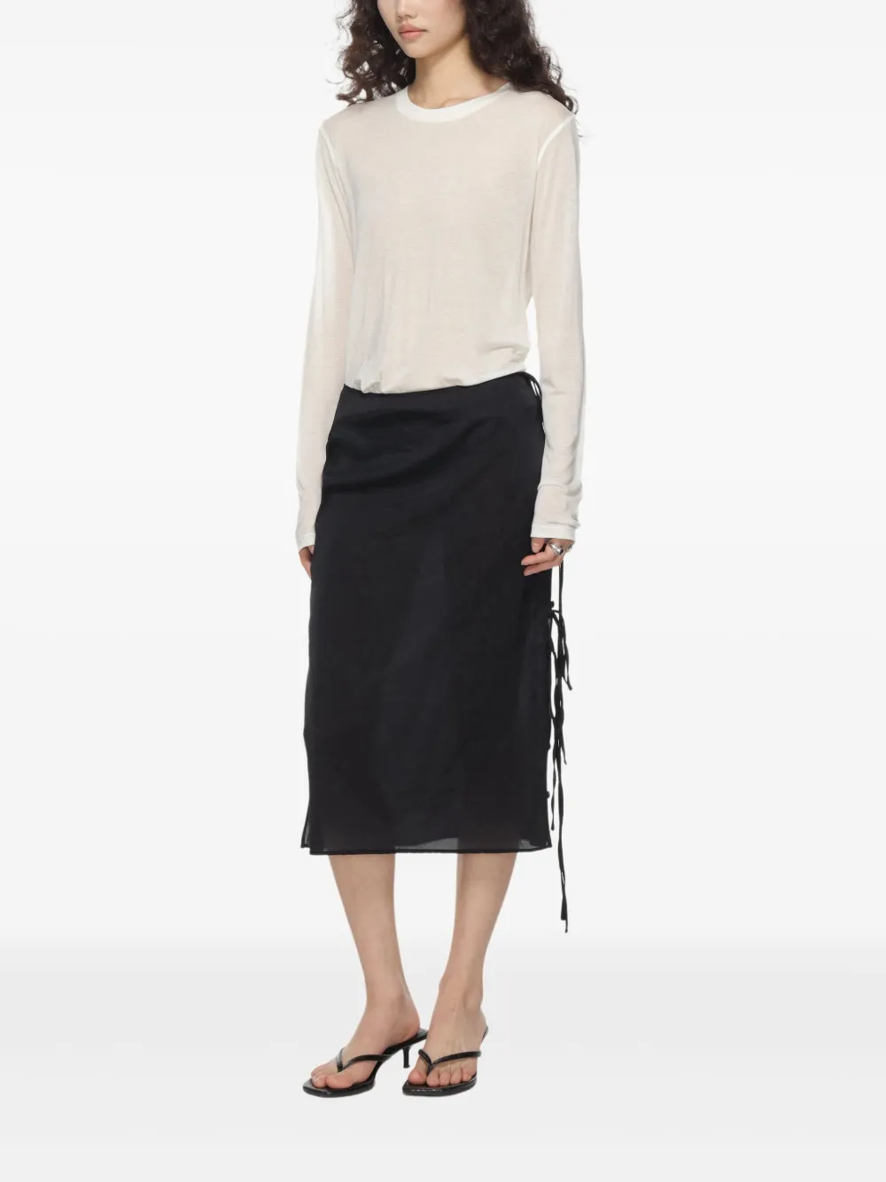 Baserange T-shirt met lange mouwen UNDYED