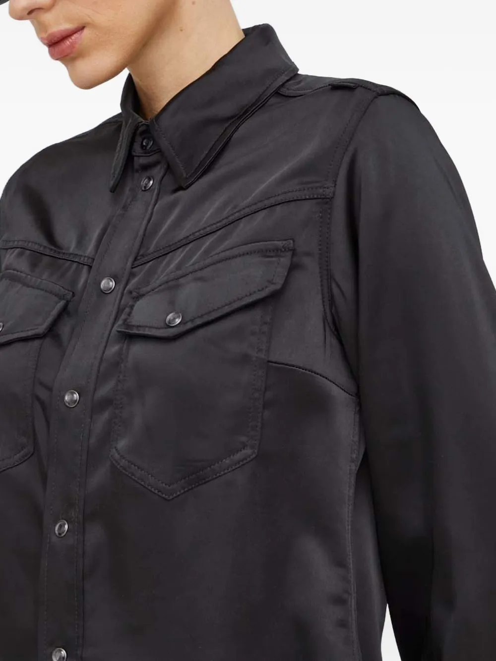 G-Star RAW Blouse met borstzak Zwart