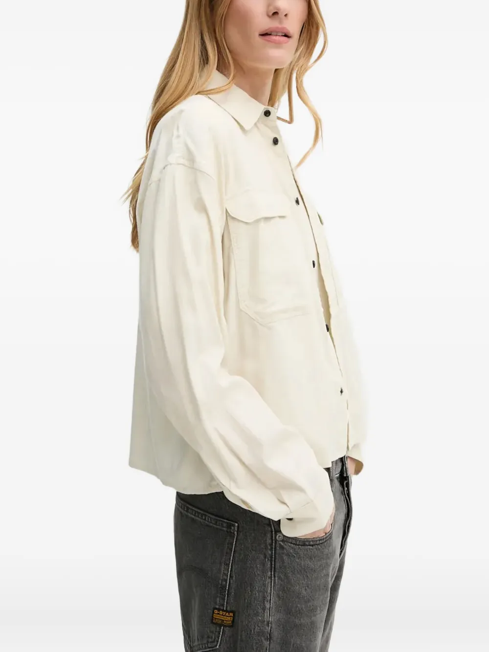 G-star Raw Pocket Buttoned Shirt In Neutral