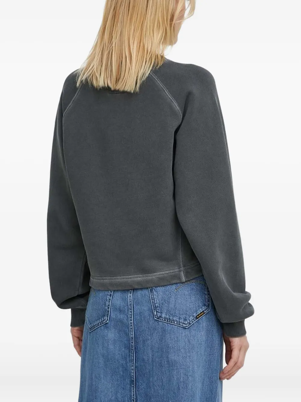 G-star Raw Flame-logo Sweatshirt In Gray