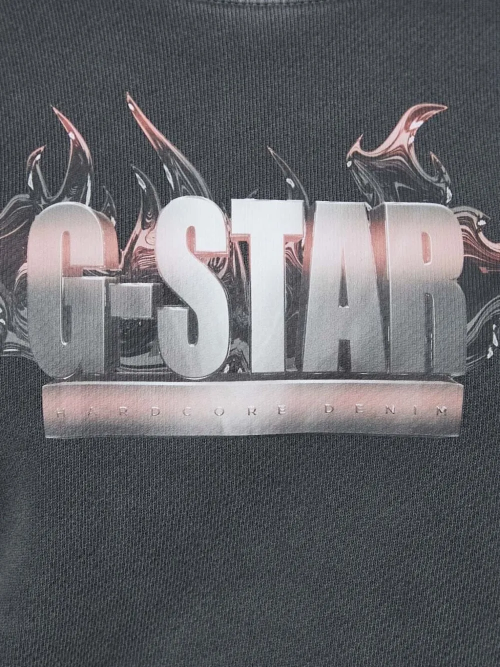 G-star Raw Flame-logo Sweatshirt In Gray